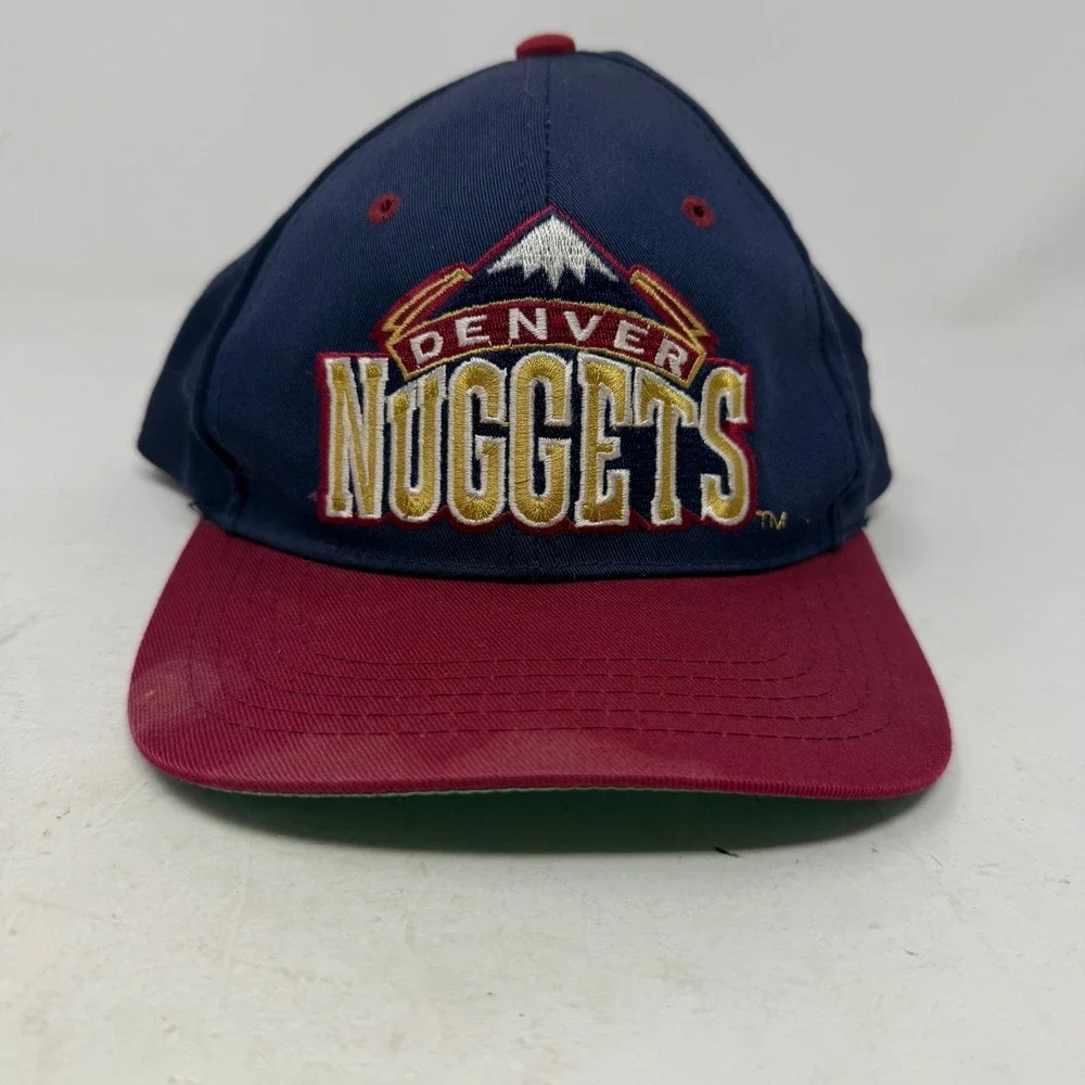 Denver Nuggets Hat Mens OS Navy Blue NBA Basketball Snapback Vintage EUC